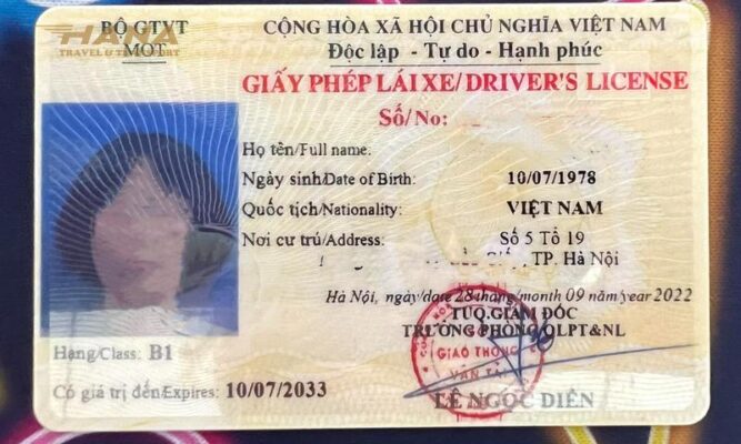 Bằng b1 được thuê xe tự lái