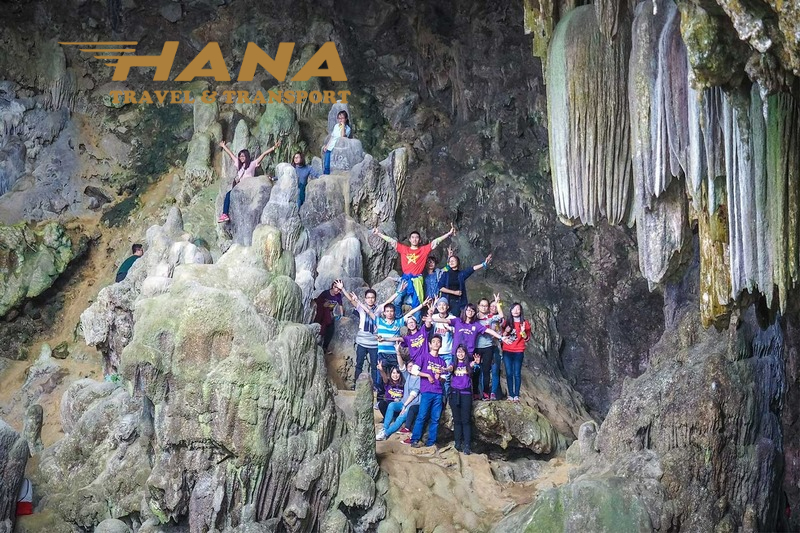 Hang Chiều 1.200 bậc đá trải nghiệm nhữn đá thạch nhũ đẹp mắt