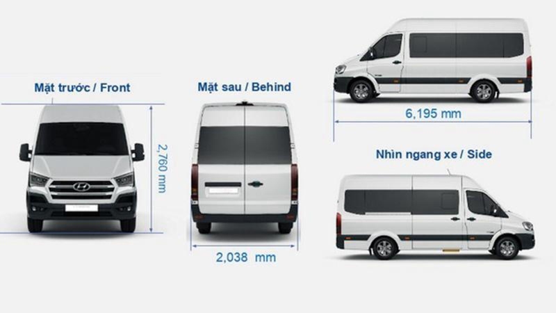 Xe rộng rái thoải mái, giúp khách hàng có không gian nghỉ ngơi 