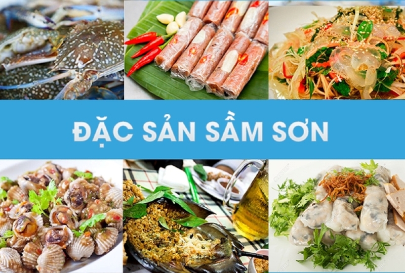 Ghé các quán ven đường ăn các đặc sản của Sầm Sơn trước khi về