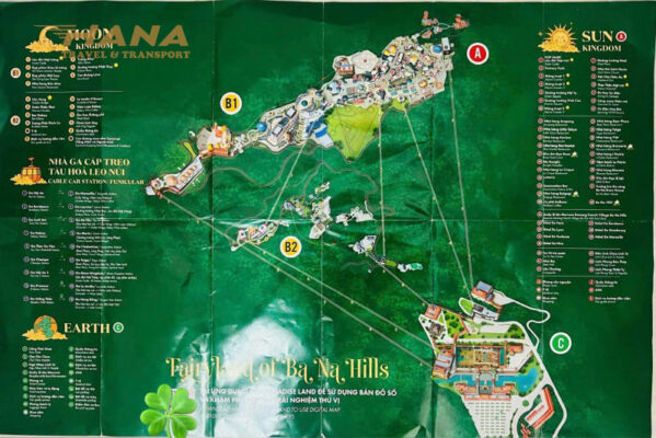 Bản đồ du lịch Bà Nà Hills (Map) Cập nhật Mới nhất và Đầy đủ