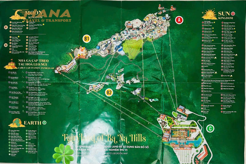 Bản đồ du lịch Bà Nà Hills (Map) Cập nhật Mới nhất và Đầy đủ
