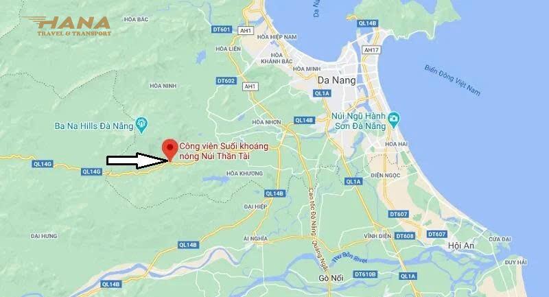 Núi Thần Tài cách Hội An bao xa và đi mất bao lâu?