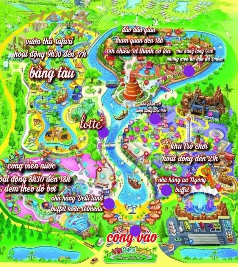 Tổng quan về bản đồ Vinpearl Nam Hội An