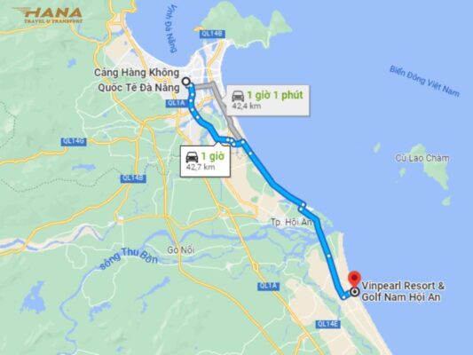Vinpearl Nam Hội An cách Đà Nẵng bao xa