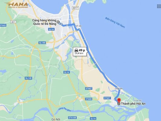 Đà Nẵng đi Hội An bao nhiêu km?